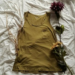 J. Crew olive green tank top NWOT